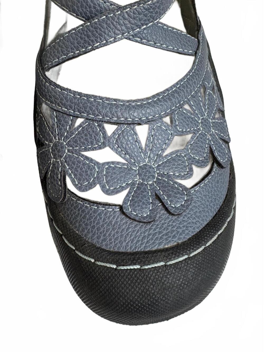 JBU | Women’s Wildflower Mary Jane Dusty Blue Flat SandalSize 11 - Picture 3 of 8